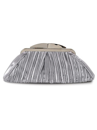 Sienna - Grey Clutch Bag (Lunar)